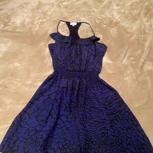 Parker Silk Printed Racerback Dress